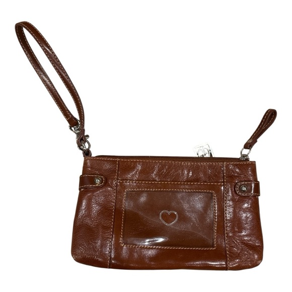🧡 5 for $25 🧡 Brown Leather Wristlet - Picture 2 of 3